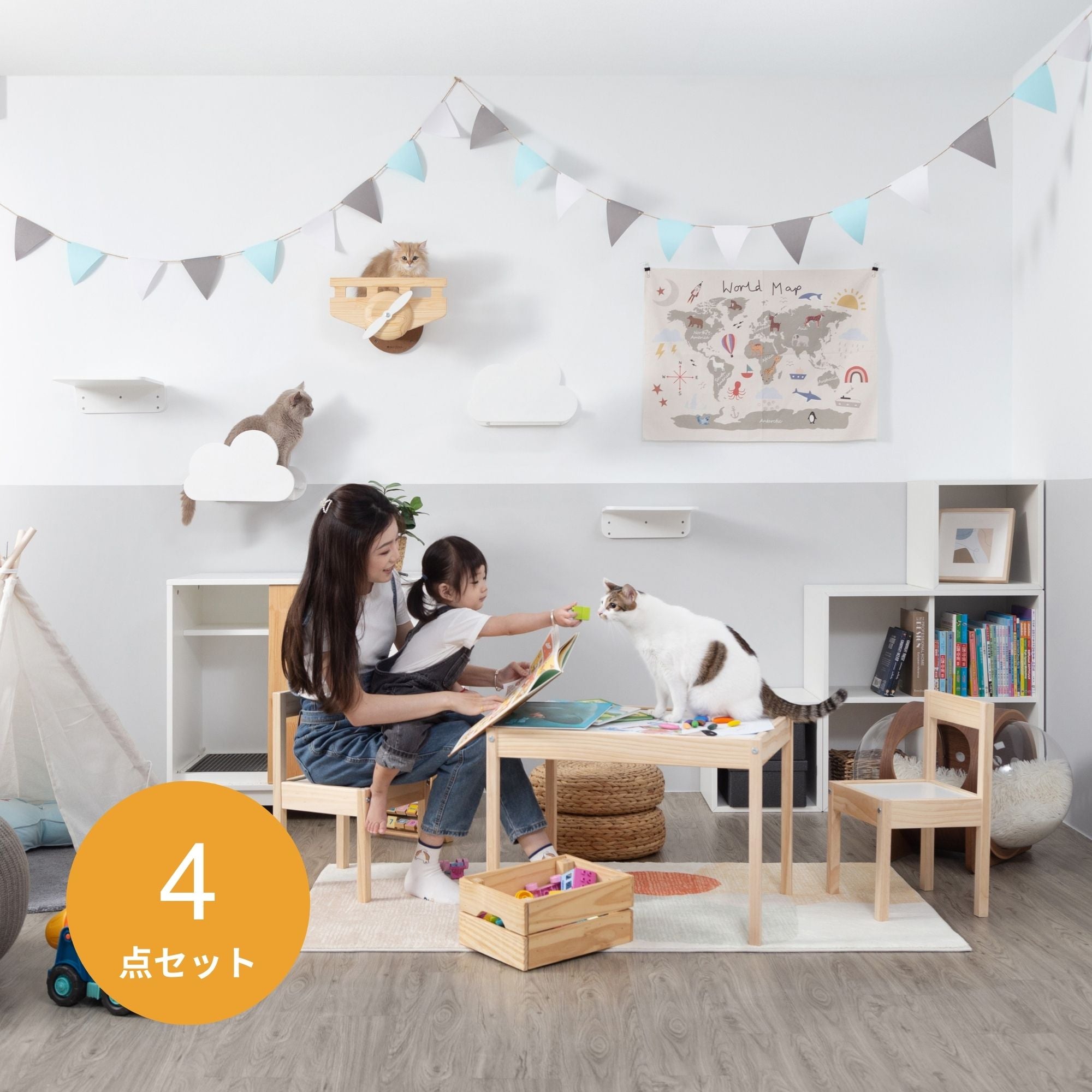 【値下げ中!】PLANE+MOKU+LACK/ホワイトセット