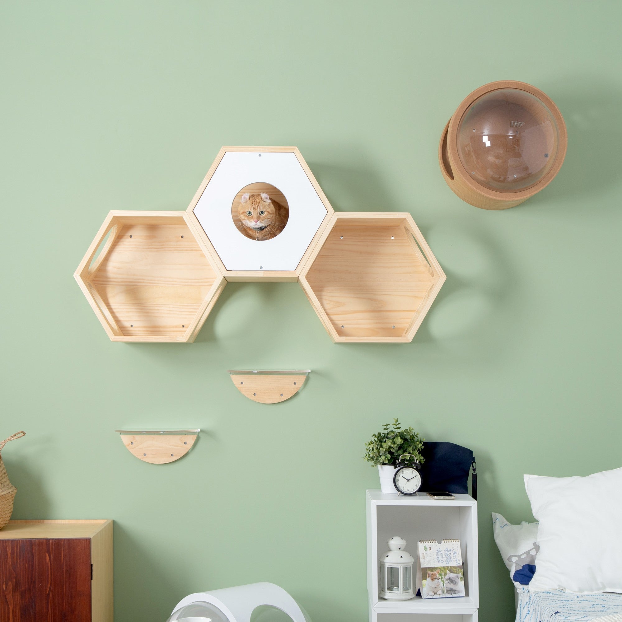 【キャットステップ】MYZOO-六角ハウス