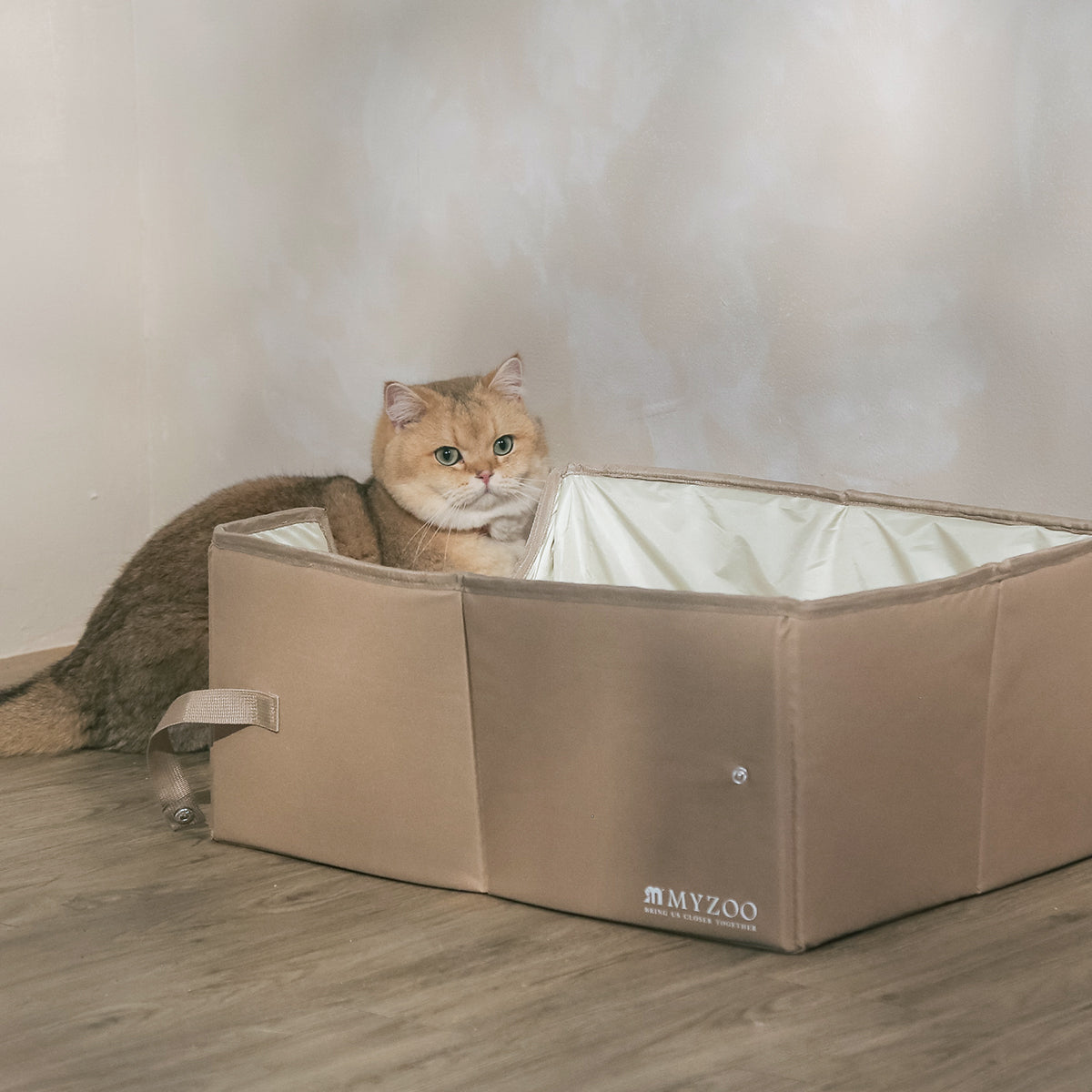 ポータブル猫トイレ】Foldable Cat Litter Box