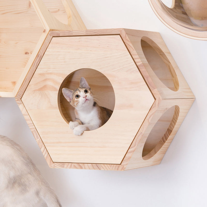 【六角ハウス部品/猫の隠れ家】MYZOO-六角ハウスカバー（全２色）
