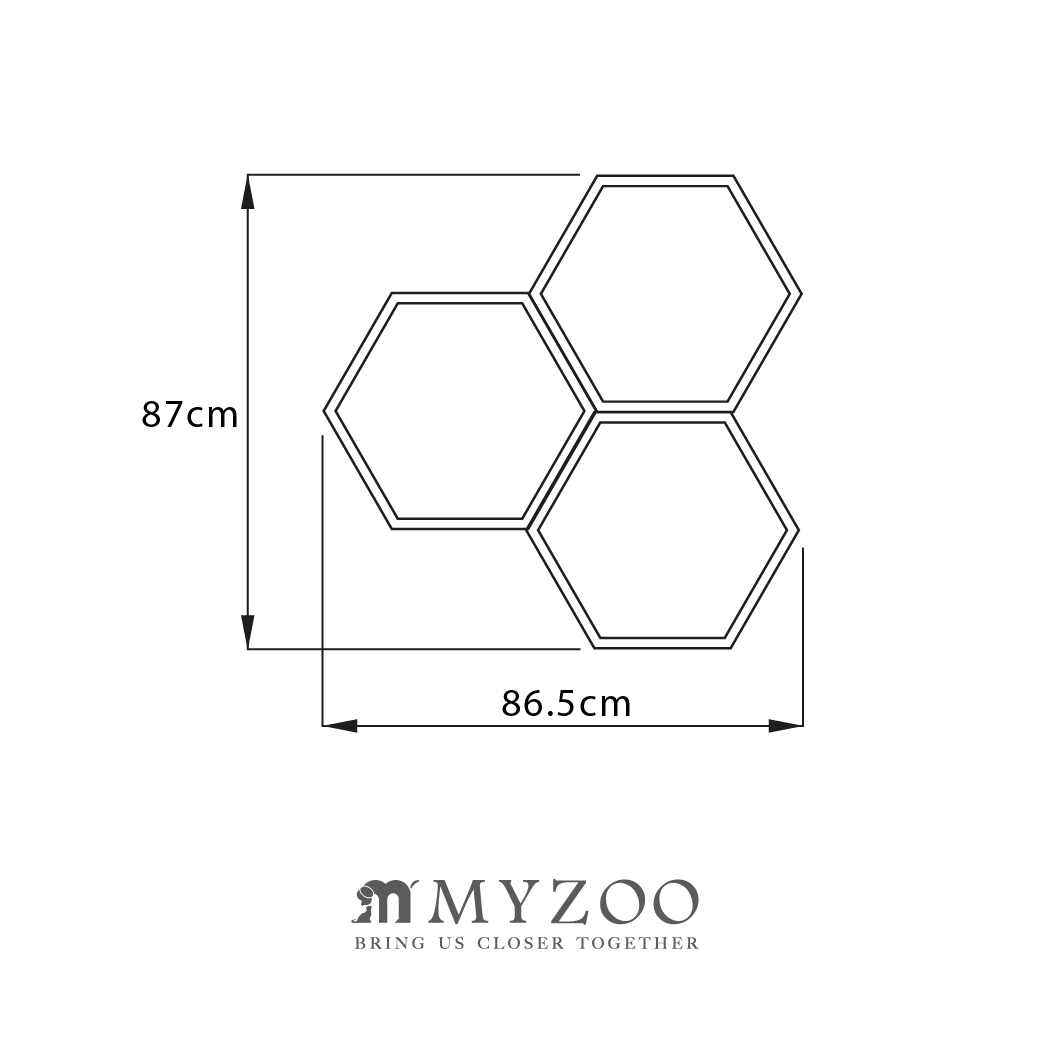 【MYZOOキャットウォークセットH】 六角ハウス/ブラック+宇宙船GAMMA/ブラック