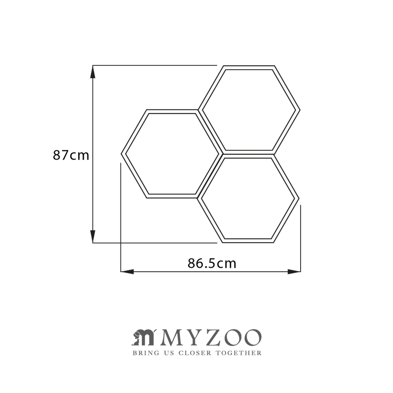 【キャットステップ】MYZOO-六角ハウスセット